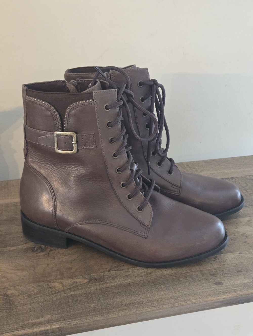 David Tate Brown Boots Womens Size 11 WW (Extra Wide)